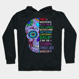 esophageal cancer skull i am storm Hoodie